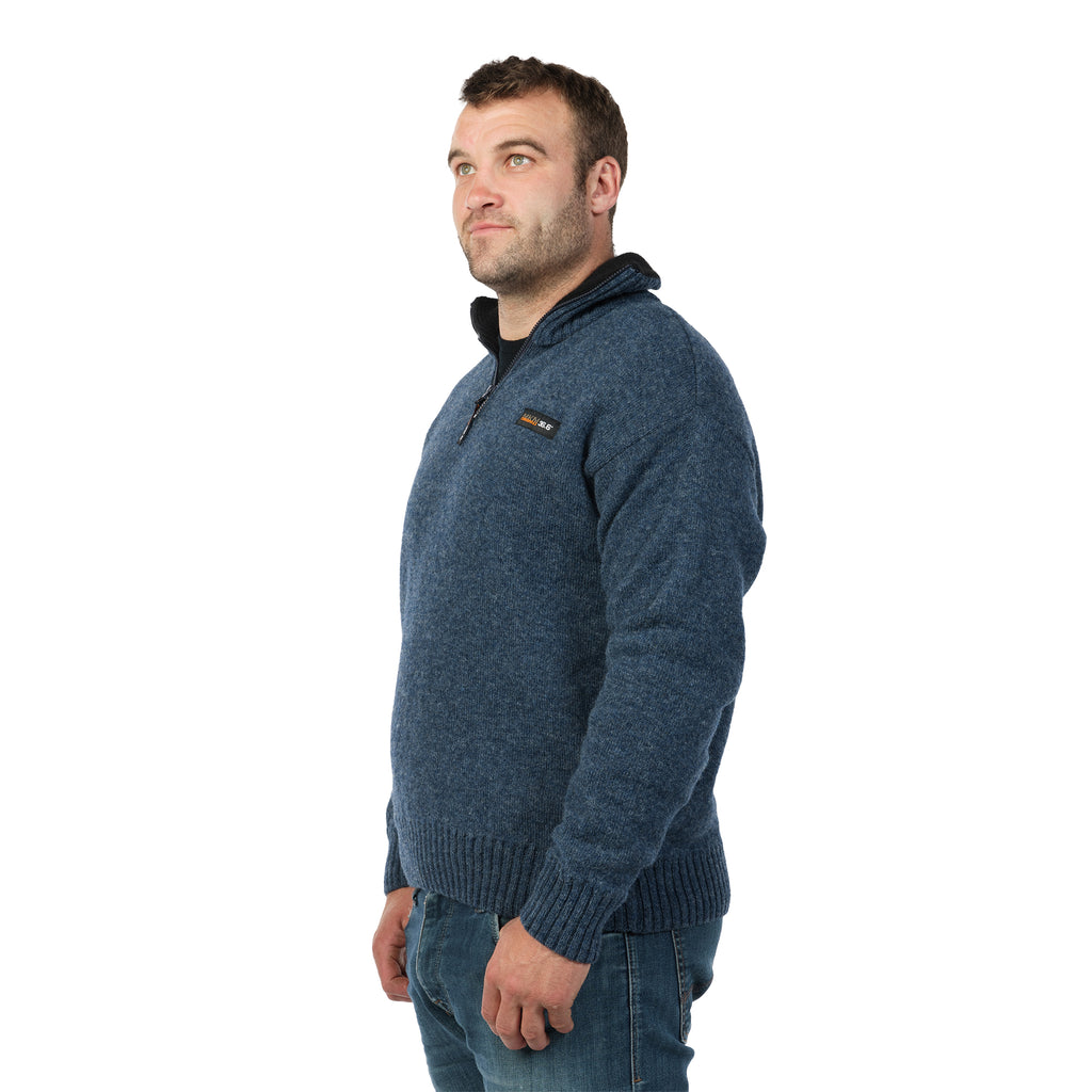 MKM Mens The Tasman Sweater (MS1645) Flint