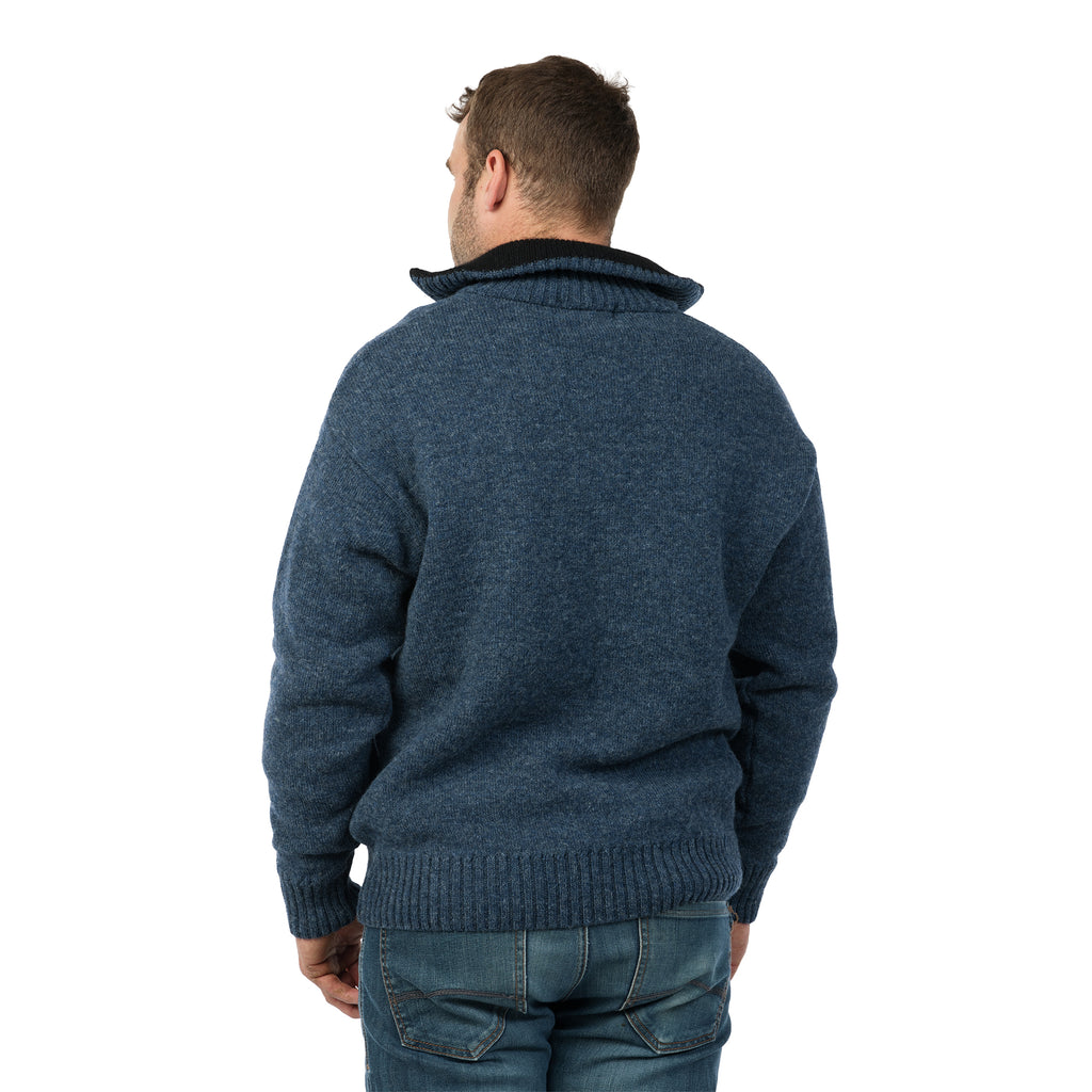 MKM Mens The Tasman Sweater (MS1645) Flint