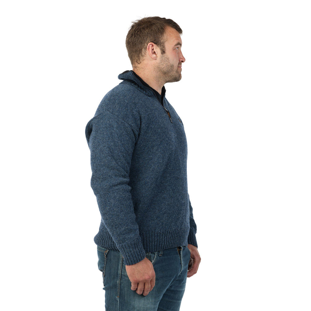 MKM Mens The Tasman Sweater (MS1645) Flint