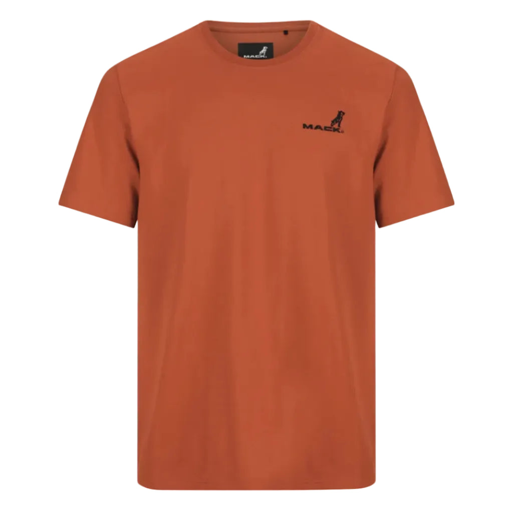 Mack Mens Classic Cotton Crew Neck S/S Tee (MKSSTE001R6R) Intense Rust
