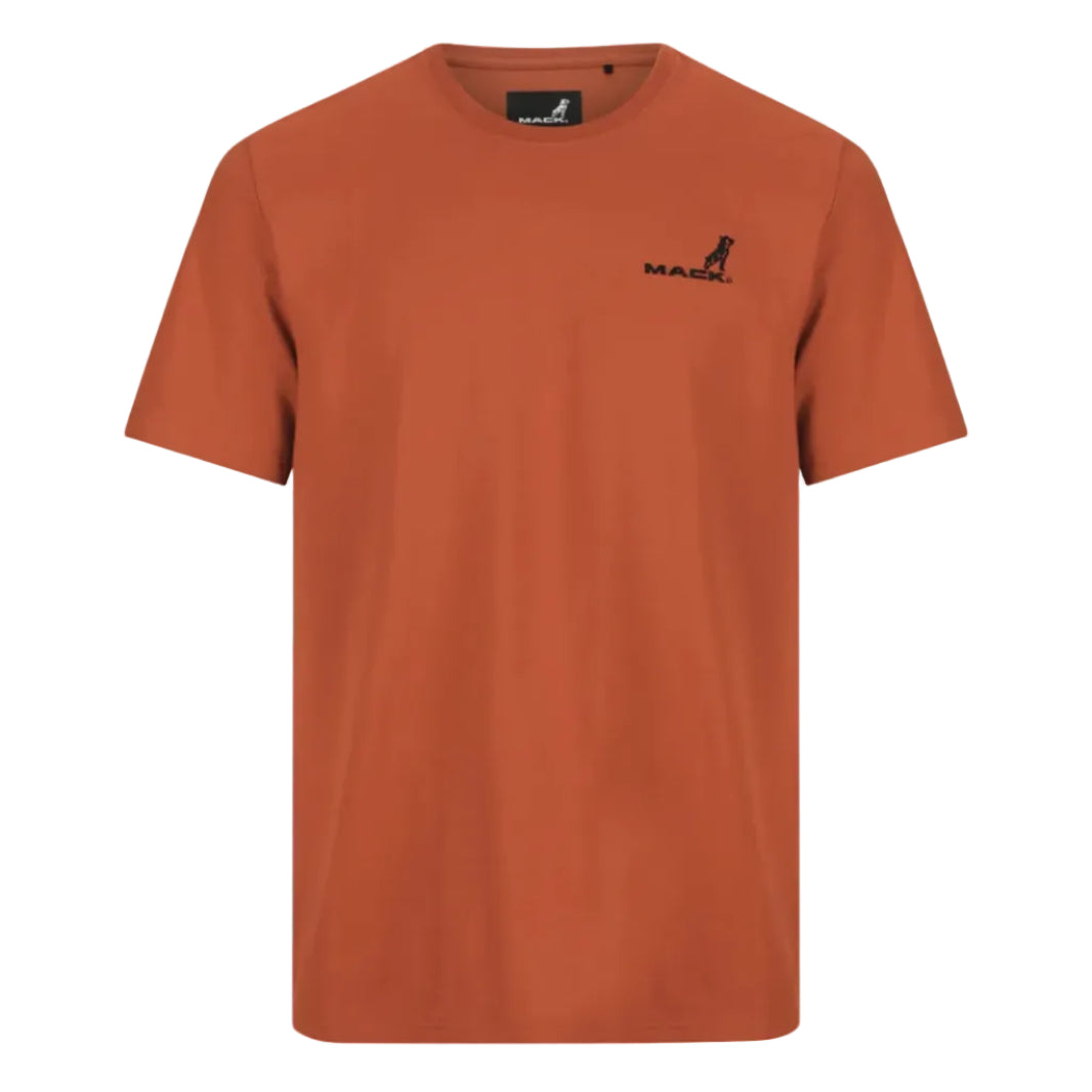Mack Mens Classic Cotton Crew Neck S/S Tee (MKSSTE001R6R) Intense Rust