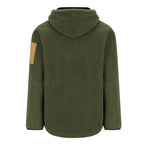 Mack Mens Shearling Fleece 1/4 Zip Hoodie (MKHW26018) Olive