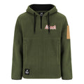 Mack Mens Shearling Fleece 1/4 Zip Hoodie (MKHW26018) Olive