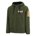 Mack Mens Shearling Fleece 1/4 Zip Hoodie (MKHW26018) Olive