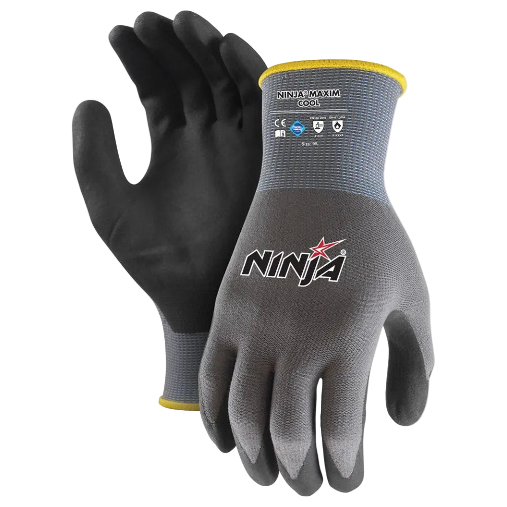 Mack Ninja Maxim Cool Gloves (NIMXCLNFTGY) Grey