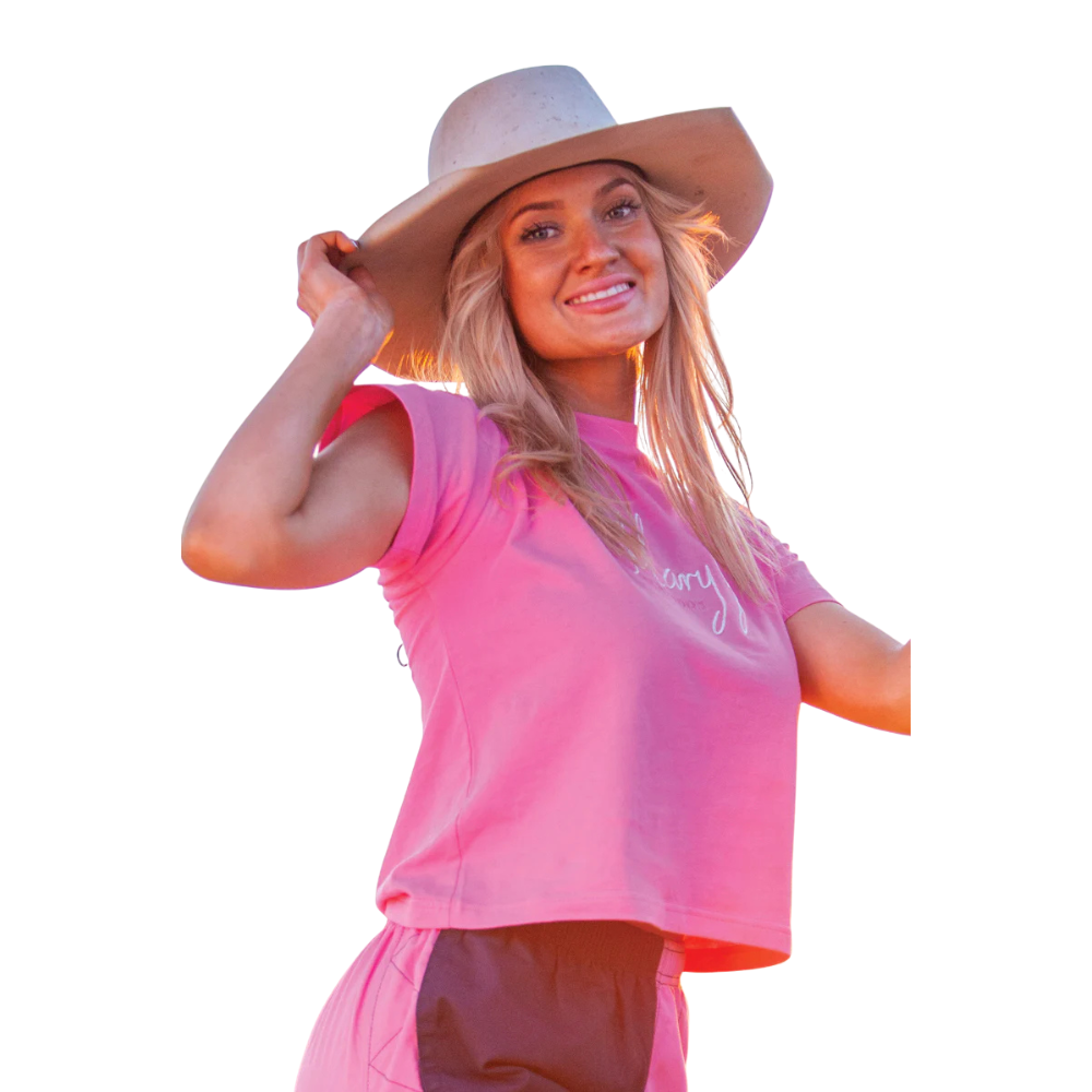 MaryG Womens Crop Top T-Shirt (MGESTLMT) Musk  [SD]