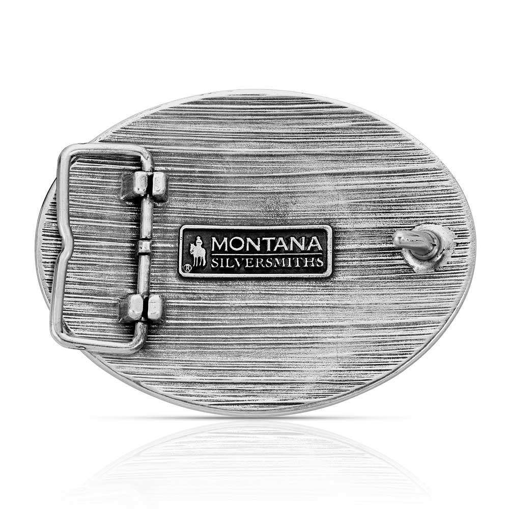 Montana Silversmiths  Attitude Buckle (A1066P) Buffalo