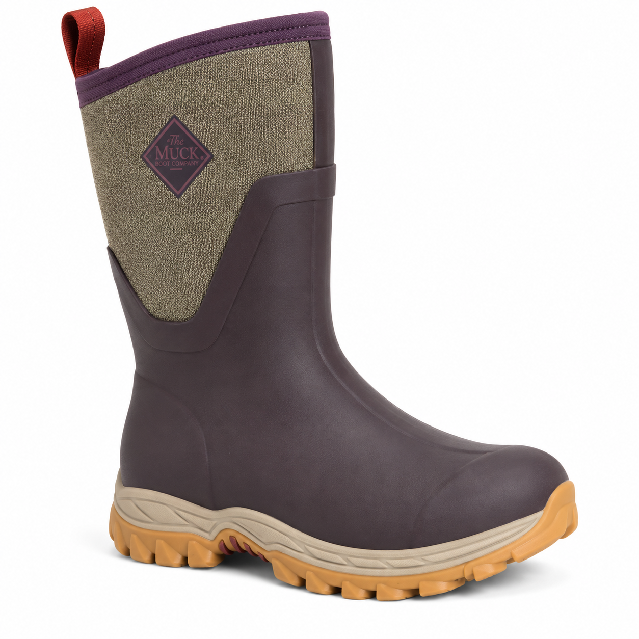 
Muck Boots Womens Artic Sport II Boots (MAS2M6TW) Wine/Herringbone
