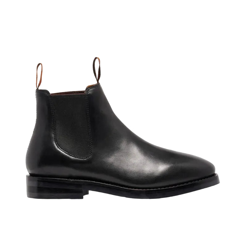 Mustang Mens Signature Pull-Up Leather Boots (Y61061) Black