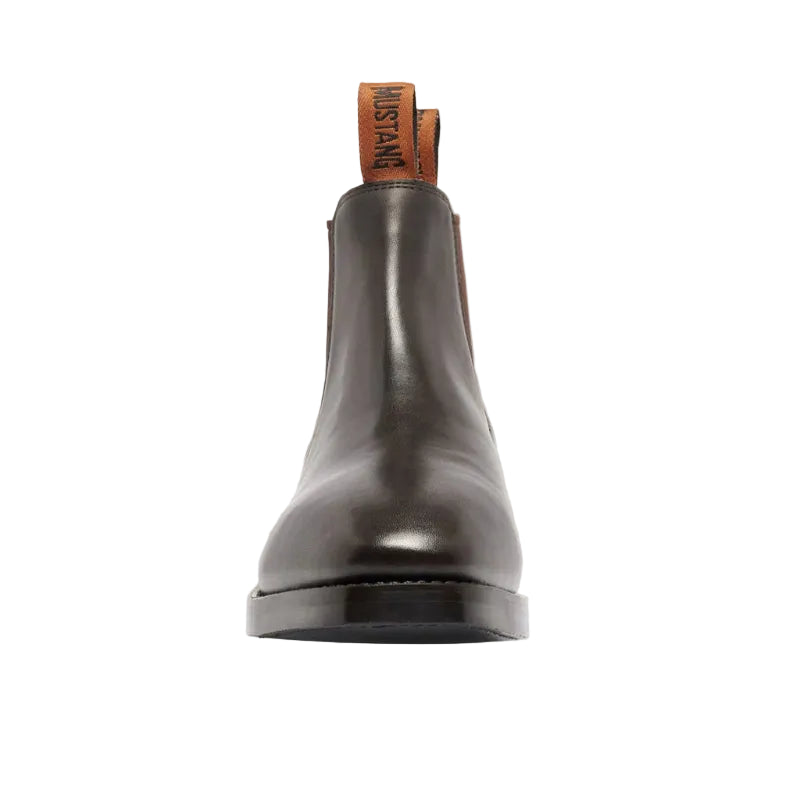 Mustang Mens Signature Pull-Up Leather Boots (Y61062) Brown