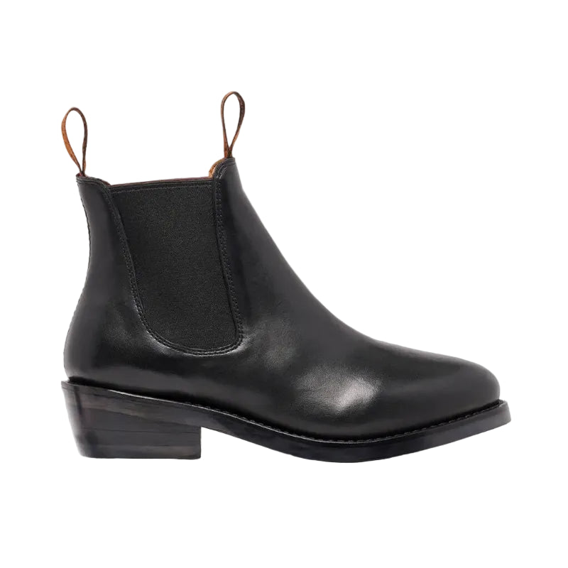 Mustang Womens Signature Pull-Up Leather Boots (Y61064) Black