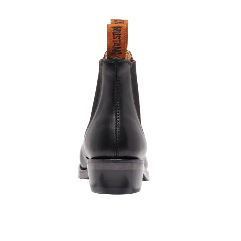Mustang Womens Signature Pull-Up Leather Boots (Y61064) Black