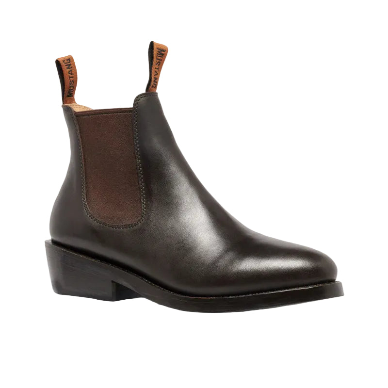 Mustang Womens Signature Pull-Up Leather Boots (Y61065) Brown