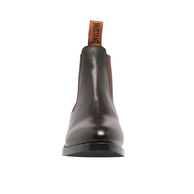 Mustang Womens Signature Pull-Up Leather Boots (Y61065) Brown