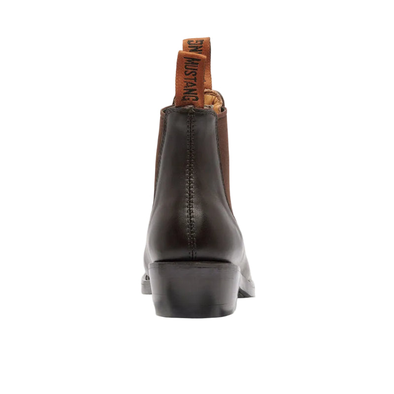 Mustang Womens Signature Pull-Up Leather Boots (Y61065) Brown