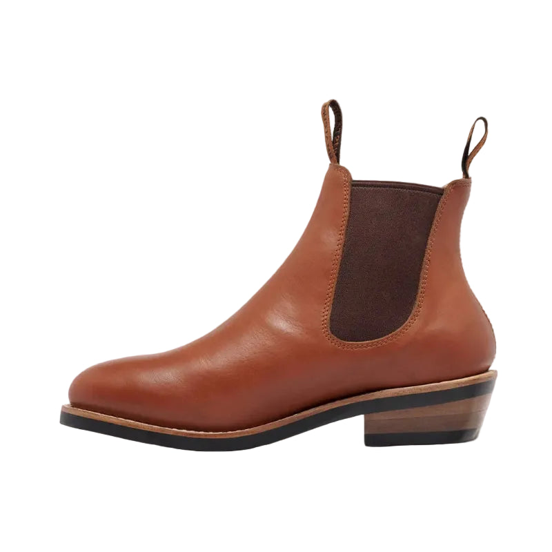 Mustang Womens Signature Pull-Up Leather Boots (Y61066) Tan
