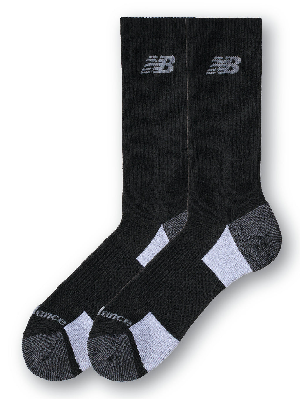 New Balance Mens Performance Cushioned Crew Socks (LAS51351) Black | Gift with Purchase