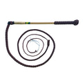Nemeth 4 Plait Redhide Stockwhip on white background