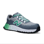 3-4 front view of an Alloy Green New Balance Men's Cremorne Safety Sneaker (MEFCCAPAG) on a white background.
