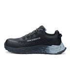 Side view of a black and grey New Balance Men's Cremorne Safety Sneaker (MEFCCAPBG) on a white background.