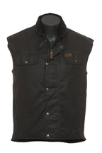 Outback Trading Unisex Fleece Lined Oilskin Vest (6036) Brown M