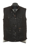 Outback Trading Mens Caulfield Oilskin Vest (6000) Brown M [GD]