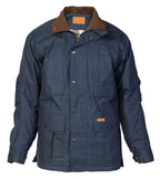 Outback Trading Mens Drover Dry Wax Jacket (6189) Navy S [SD]