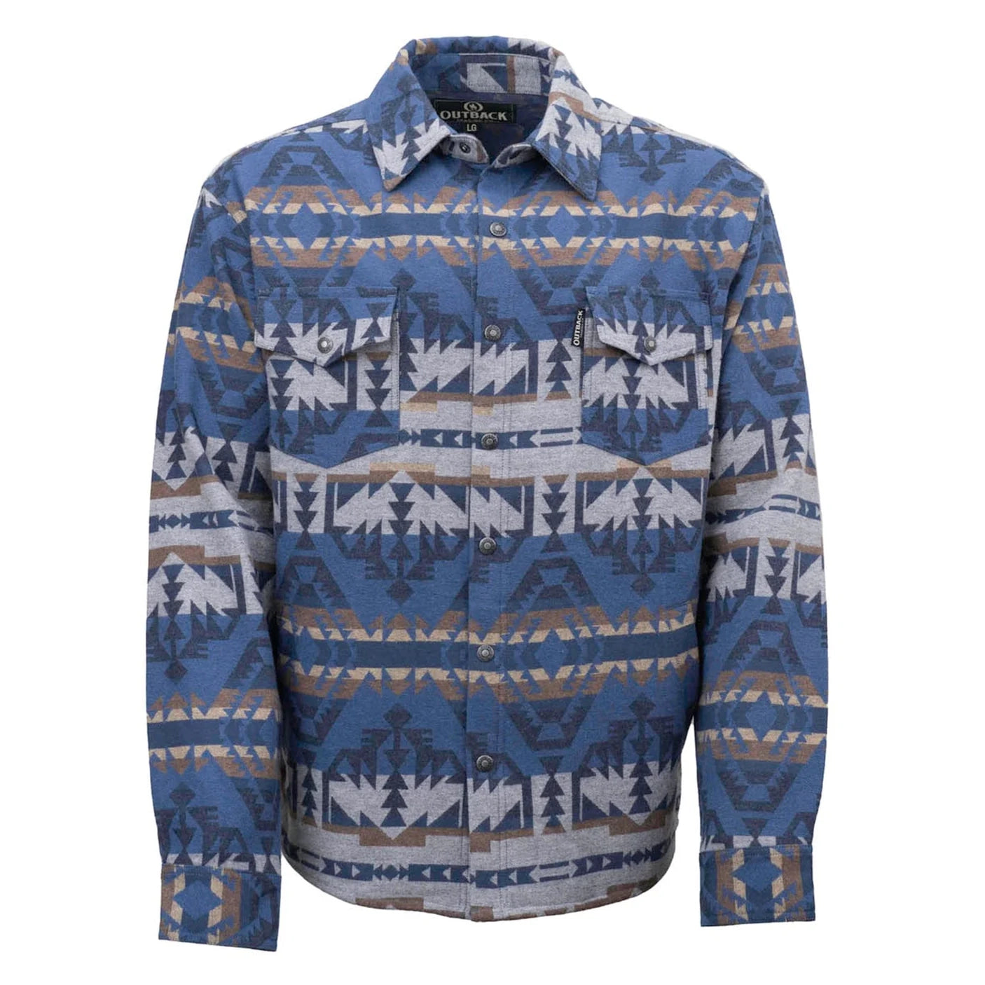 Outback Trading Mens Benson Shirt Jacket (29935) Blue
