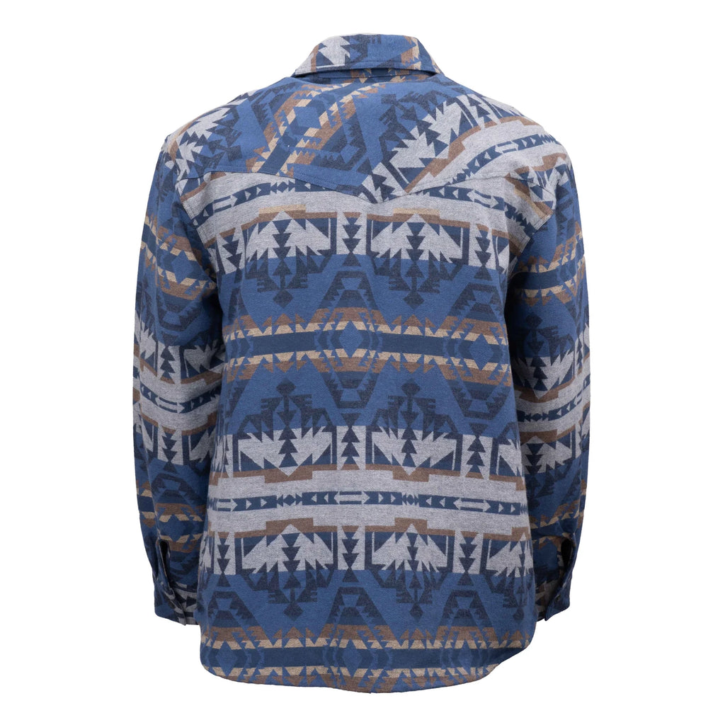 Outback Trading Mens Benson Shirt Jacket (29935) Blue