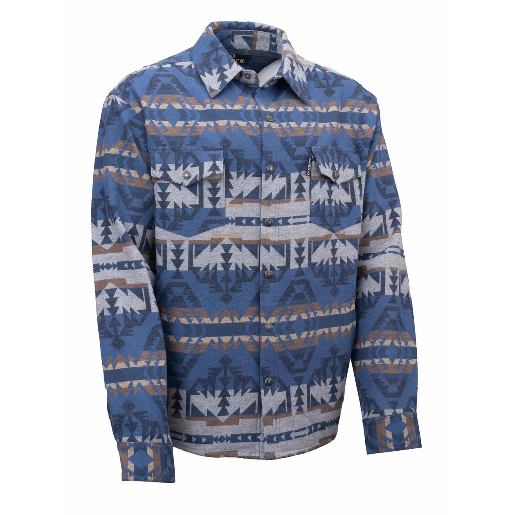 Outback Trading Mens Benson Shirt Jacket (29935) Blue