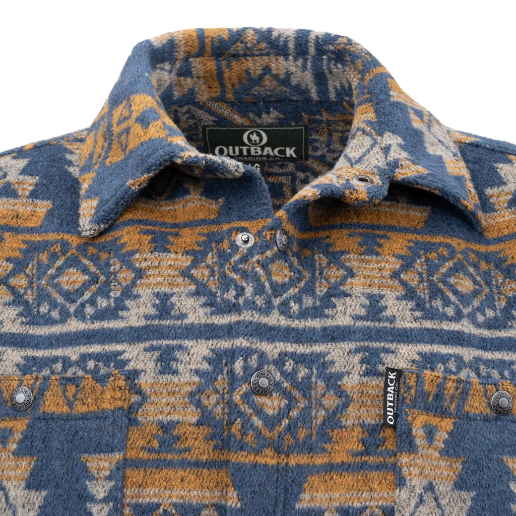 Outback Trading Mens Hudson Shirt Jacket (42720) Burnt Orange