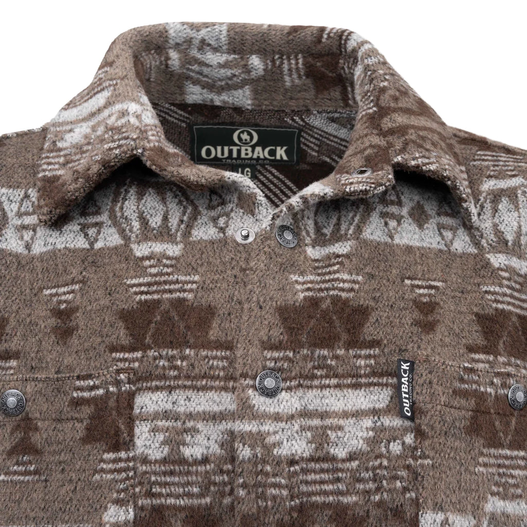 Outback Trading Mens Hudson Shirt Jacket (42720) Taupe