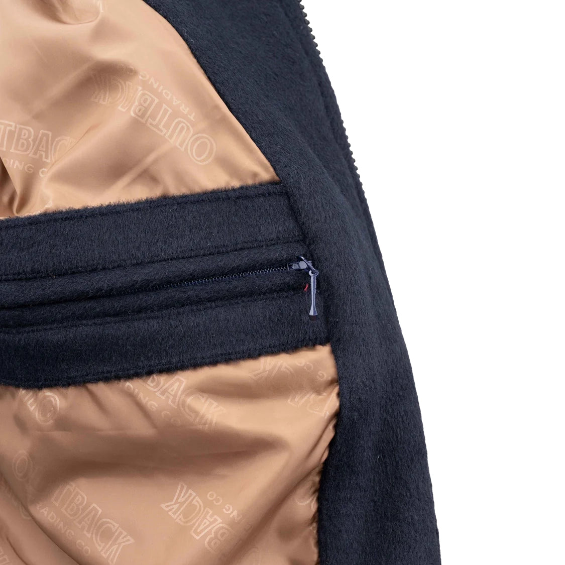 Outback Trading Mens Varsity Jacket (29929) Navy