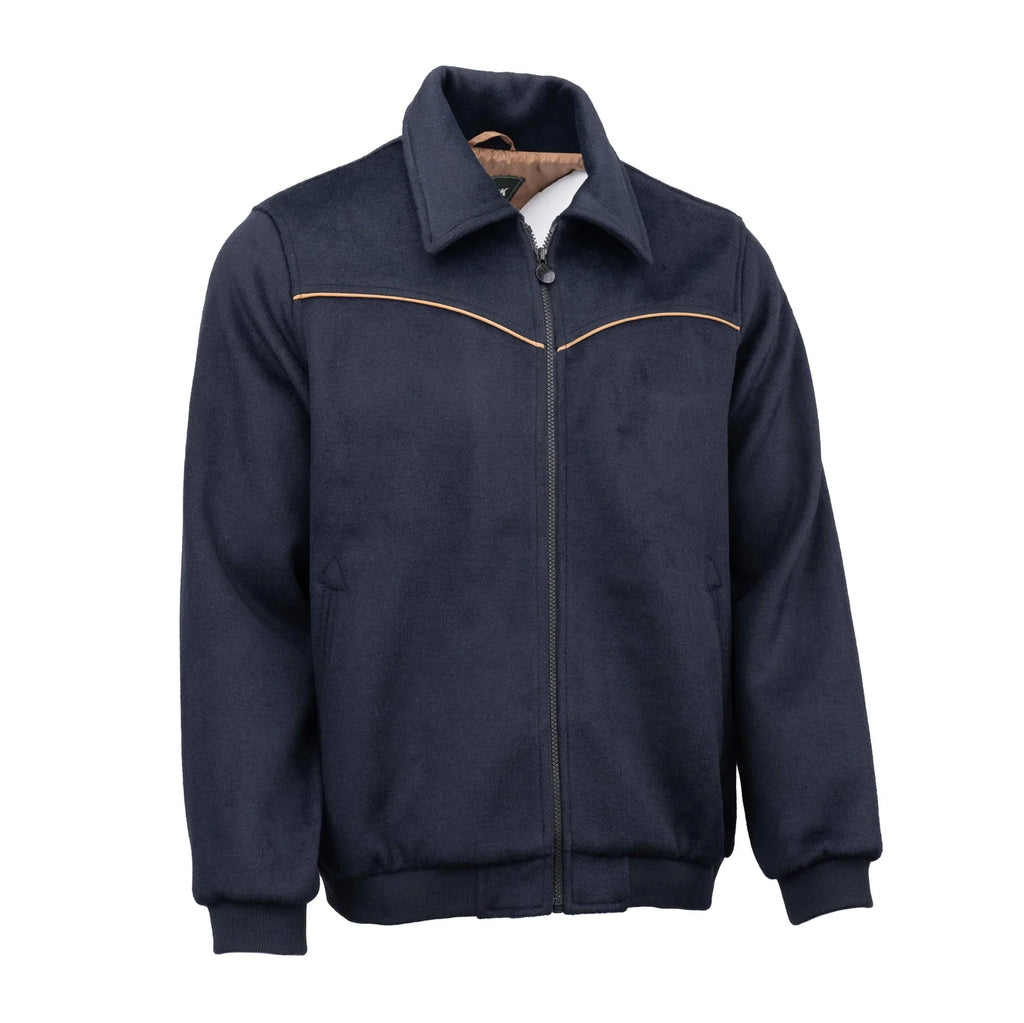 Outback Trading Mens Varsity Jacket (29929) Navy