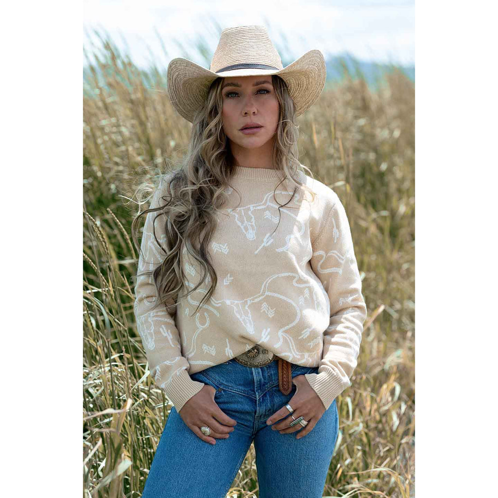 Outback Trading Womens Ainsley Sweater (40318) Tan
