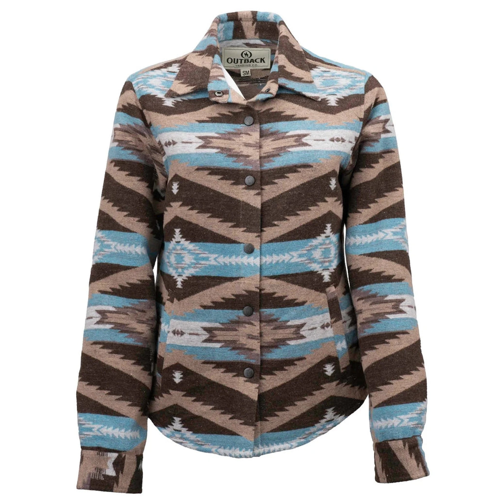 Outback Trading Womens Daphne Shirt Jacket (48702) Light Brown