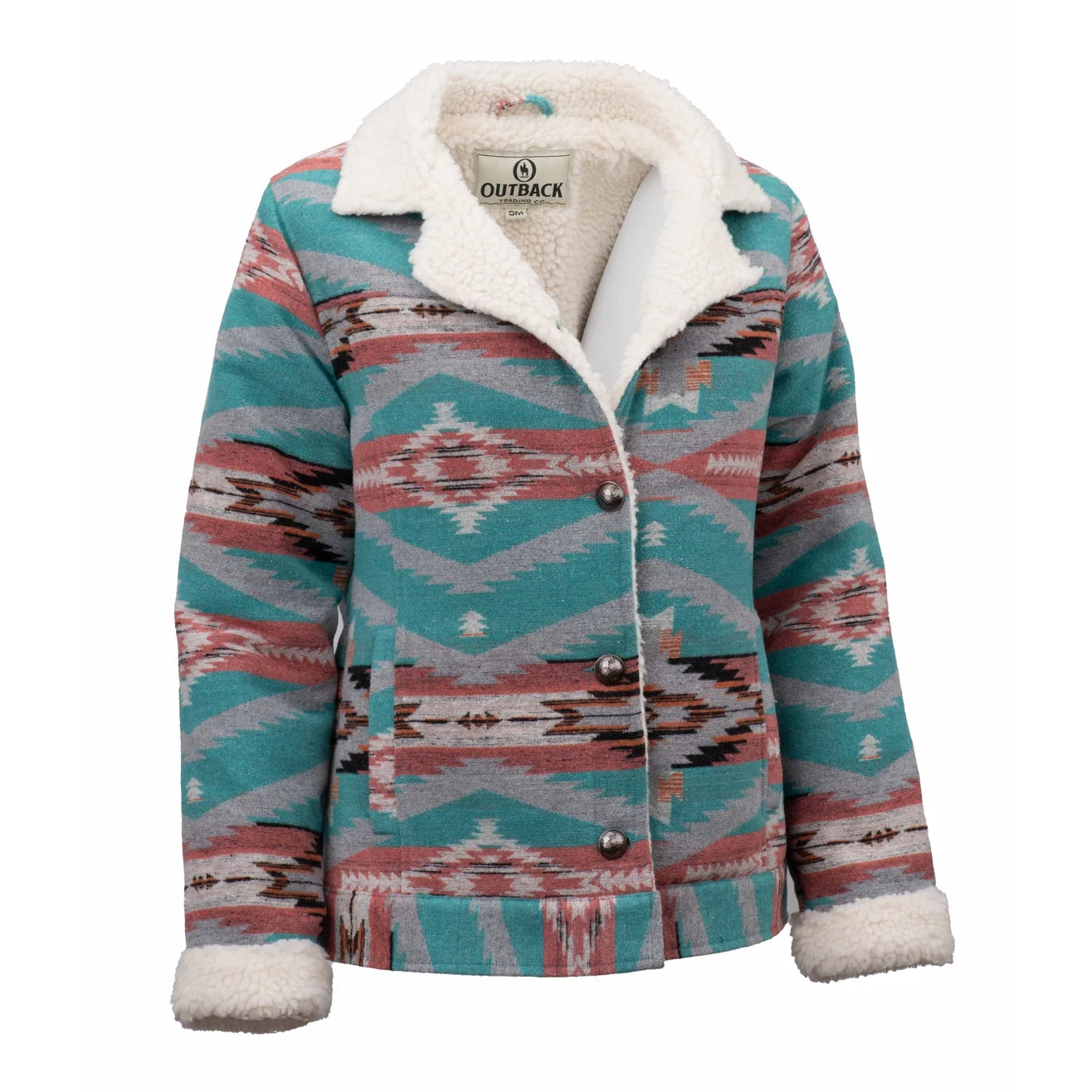 Outback Trading Womens Gemma Jacket (29855) Turquoise