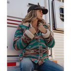 Outback Trading Womens Gemma Jacket (29855) Turquoise