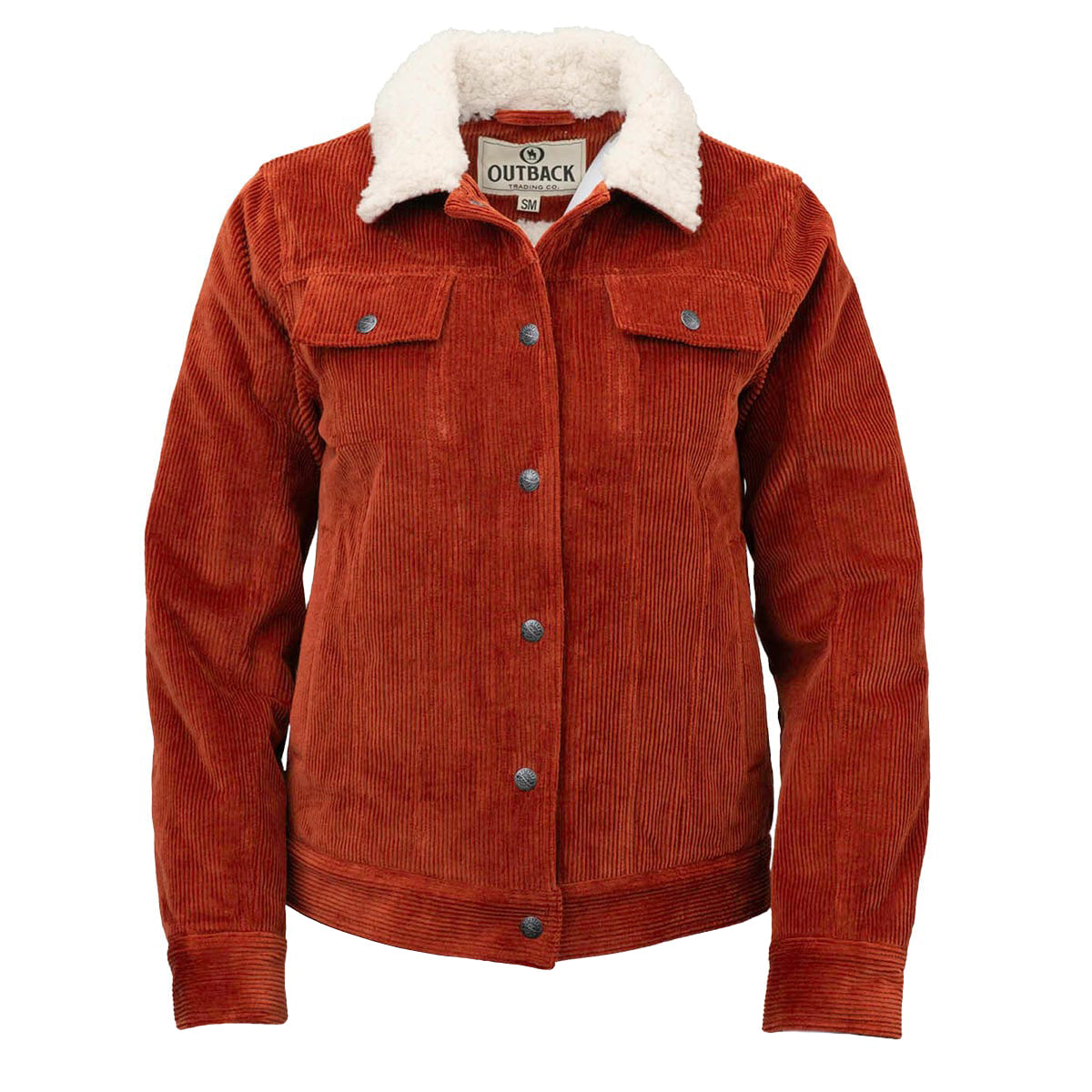 Outback Trading Womens Georgia Corduroy Jacket (42195) Rust