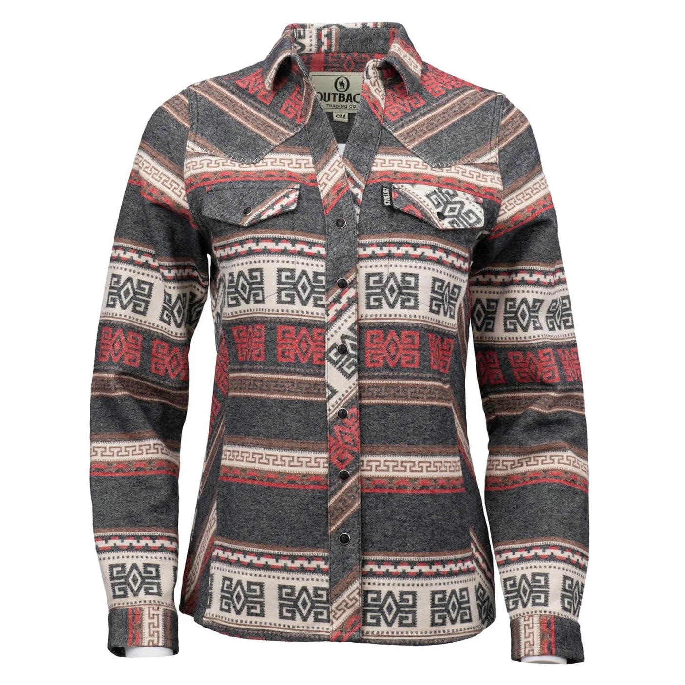 Outback Trading Womens Lorelei L/S Performance Shirt (42239) Red