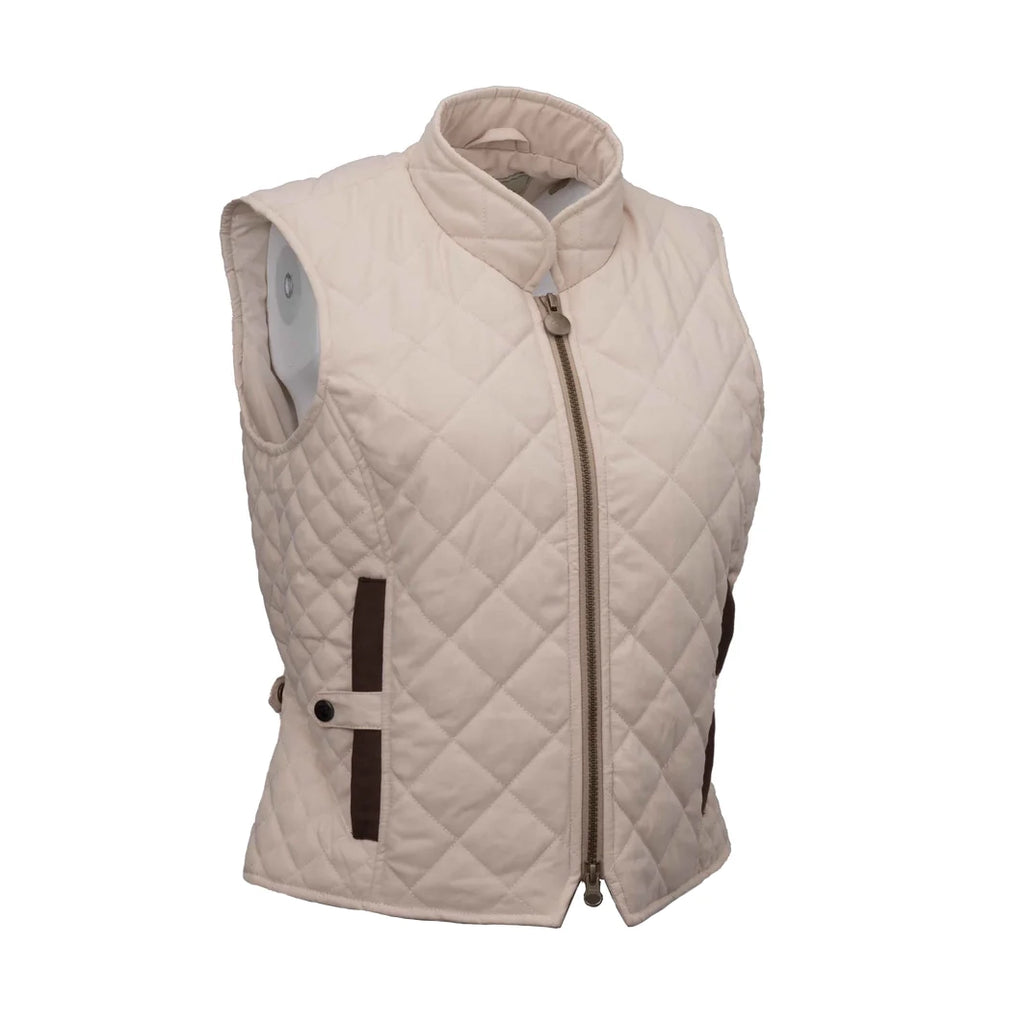 Outback Trading Womens Quilted Riding Vest (40321) Cream