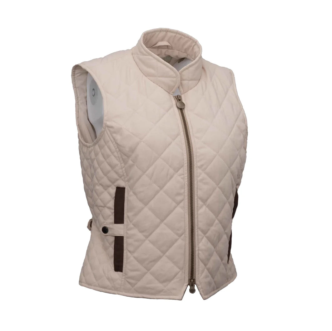 Outback Trading Womens Quilted Riding Vest (40321) Cream