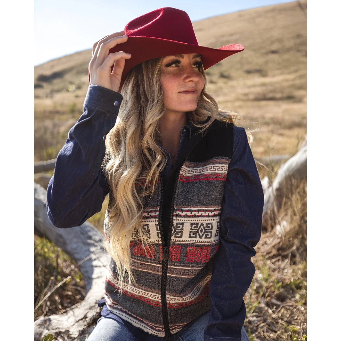 Outback Trading Womens Rory Vest (29899) Red