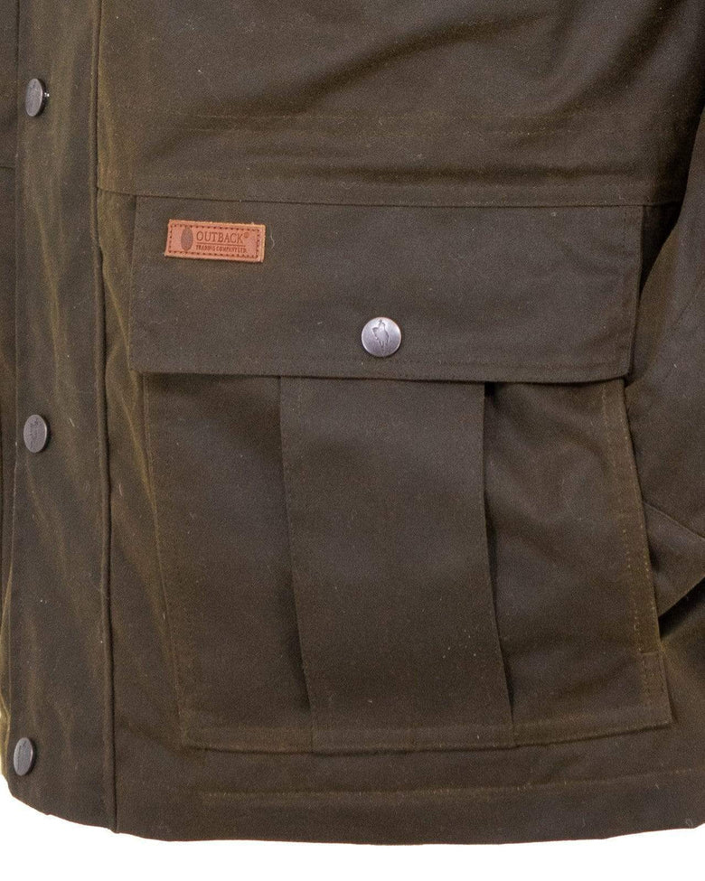Outback Trading Mens Deer Hunter Oilskin Jacket (2180) Bronze 