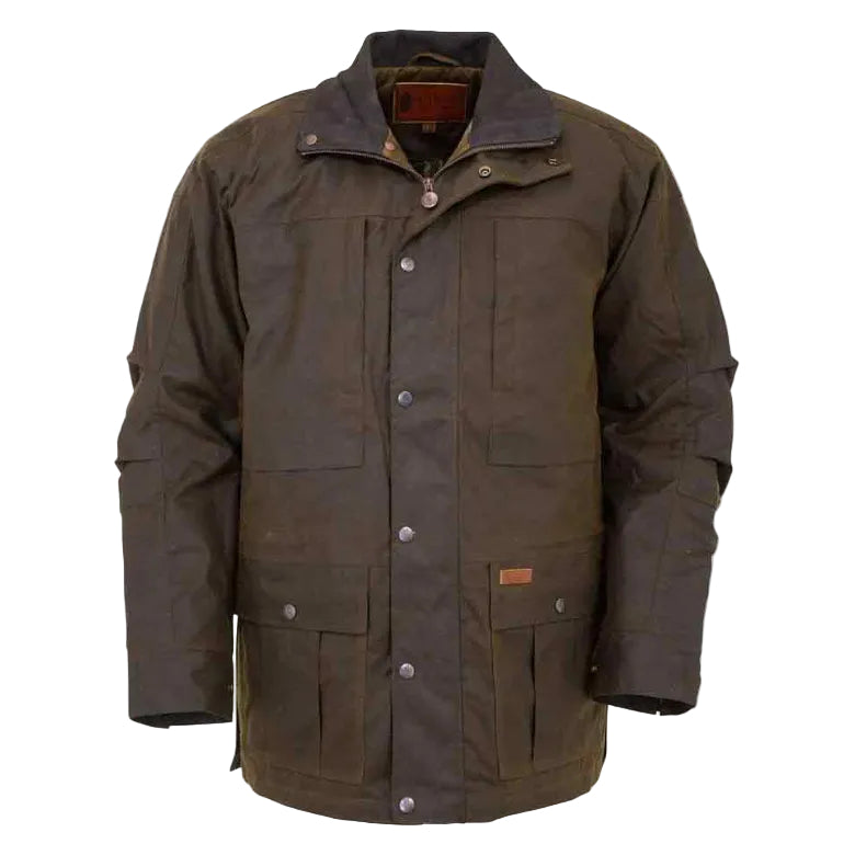 Outback Trading Mens Deer Hunter Oilskin Jacket (2180) Bronze 