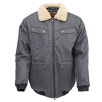 Outback Trading Mens Ezra Aviator Jacket (29872) Iron [SD]