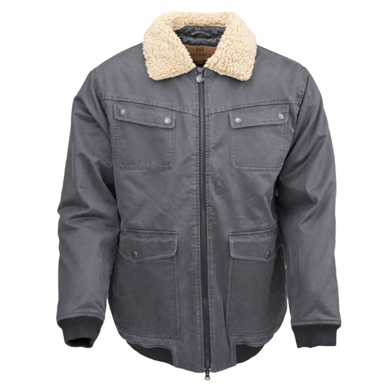Outback Trading Mens Ezra Aviator Jacket (29872) Iron [SD]