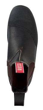 Rossi Mens Hercules Elastic Sided Safety Boots (795) Claret