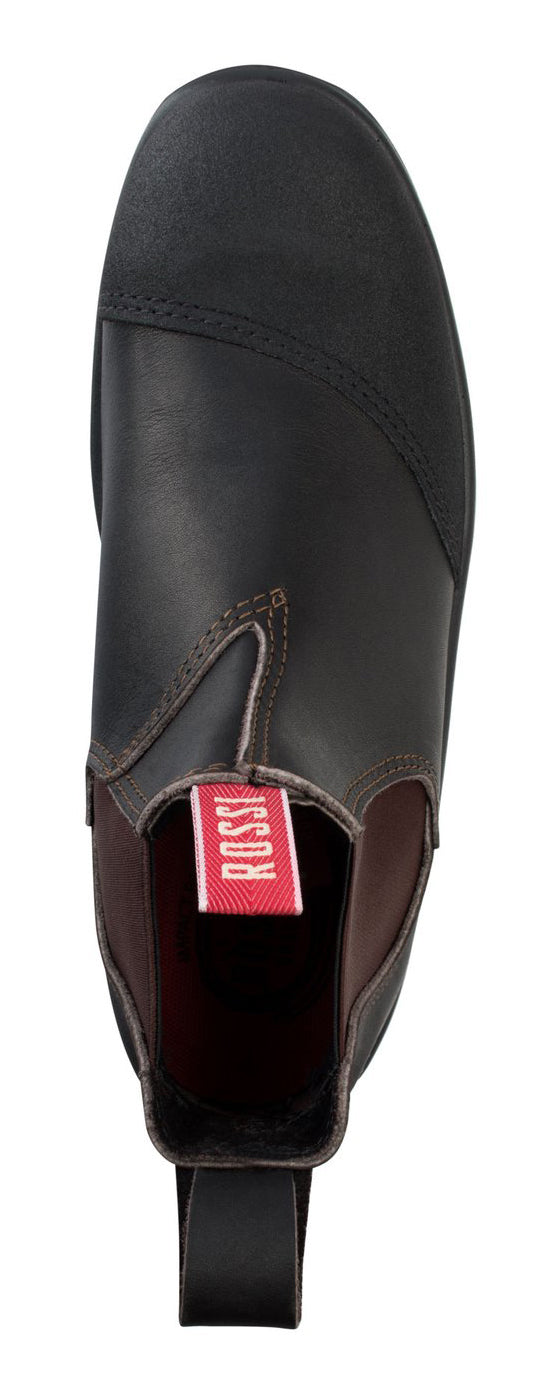 Rossi Mens Hercules Elastic Sided Safety Boots (795) Claret