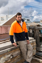 Rainbird Mens Hi Vis Nangu Jacket (8726F) Orange/Navy [GD]